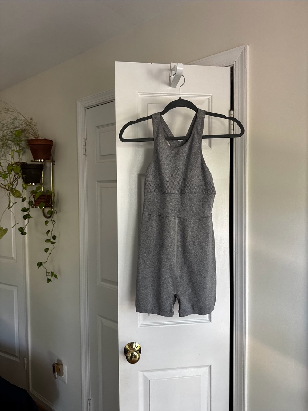 Free People Movement Every Single Time Runsie Gray Romper M/L - Picture 10 of 11